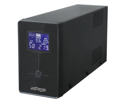 UPS (zasilacz awaryjny) GEMBIRD UPS Energenie-Gembird Line-Interactive,650VA,2xIEC,1xSchuko 230V OUT,LCD EG-UPS-031